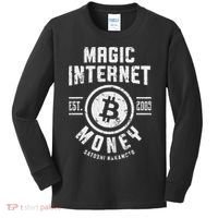 Bitcoin Magic Internet Money Btc Crypto Currency Blockchain Kids Long Sleeve Shirt thumb 0