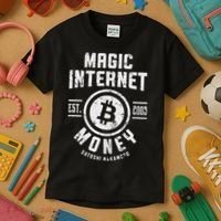 Bitcoin Magic Internet Money Btc Crypto Currency Blockchain Kids T-Shirt thumb 3