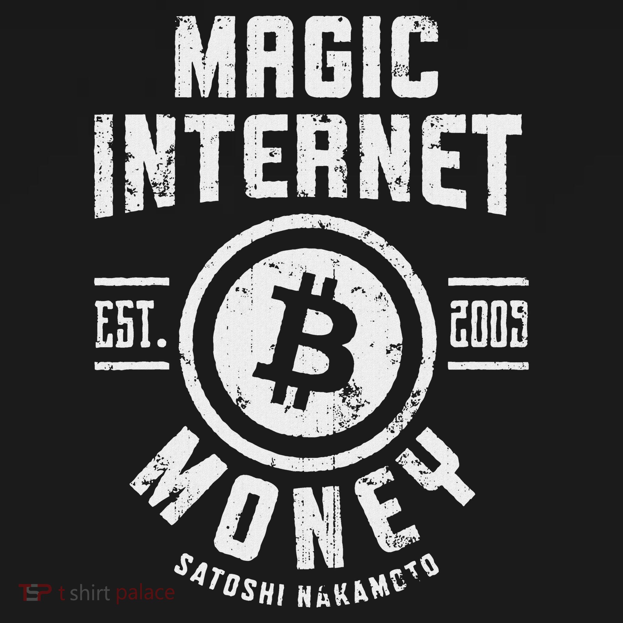 Bitcoin Magic Internet Money Btc Crypto Currency Blockchain Kids T-Shirt