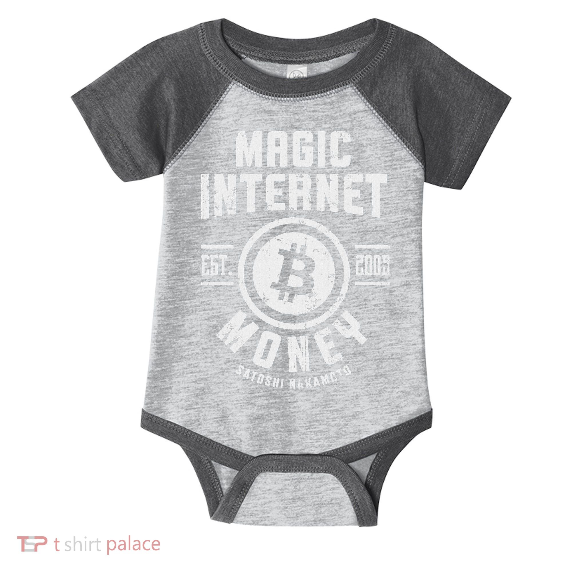 Bitcoin Magic Internet Money Btc Crypto Currency Blockchain Infant Baby Jersey Bodysuit