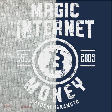Bitcoin Magic Internet Money Btc Crypto Currency Blockchain Kids Colorblock Raglan Jersey