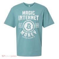 Bitcoin Magic Internet Money Btc Crypto Currency Blockchain Sueded Cloud Jersey T-Shirt thumb 0