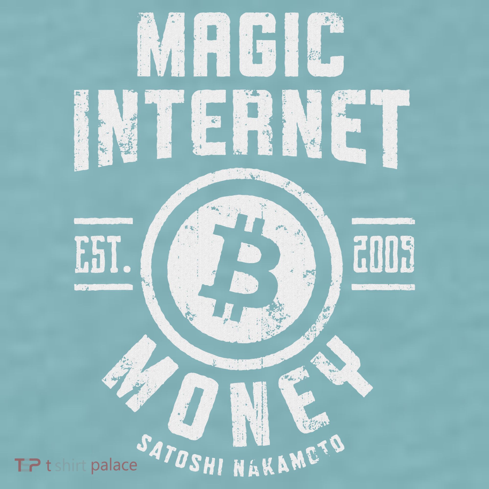 Bitcoin Magic Internet Money Btc Crypto Currency Blockchain Sueded Cloud Jersey T-Shirt