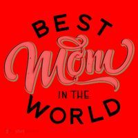 Best Mom In The World Cute Mother's Day Santa Hat thumb 1