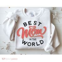 Best Mom In The World Cute Mother's Day Sweatshirt thumb 2