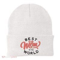 Best Mom In The World Cute Mother's Day Beanie thumb 0