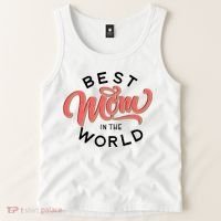 Best Mom In The World Cute Mother's Day Tank Top thumb 2