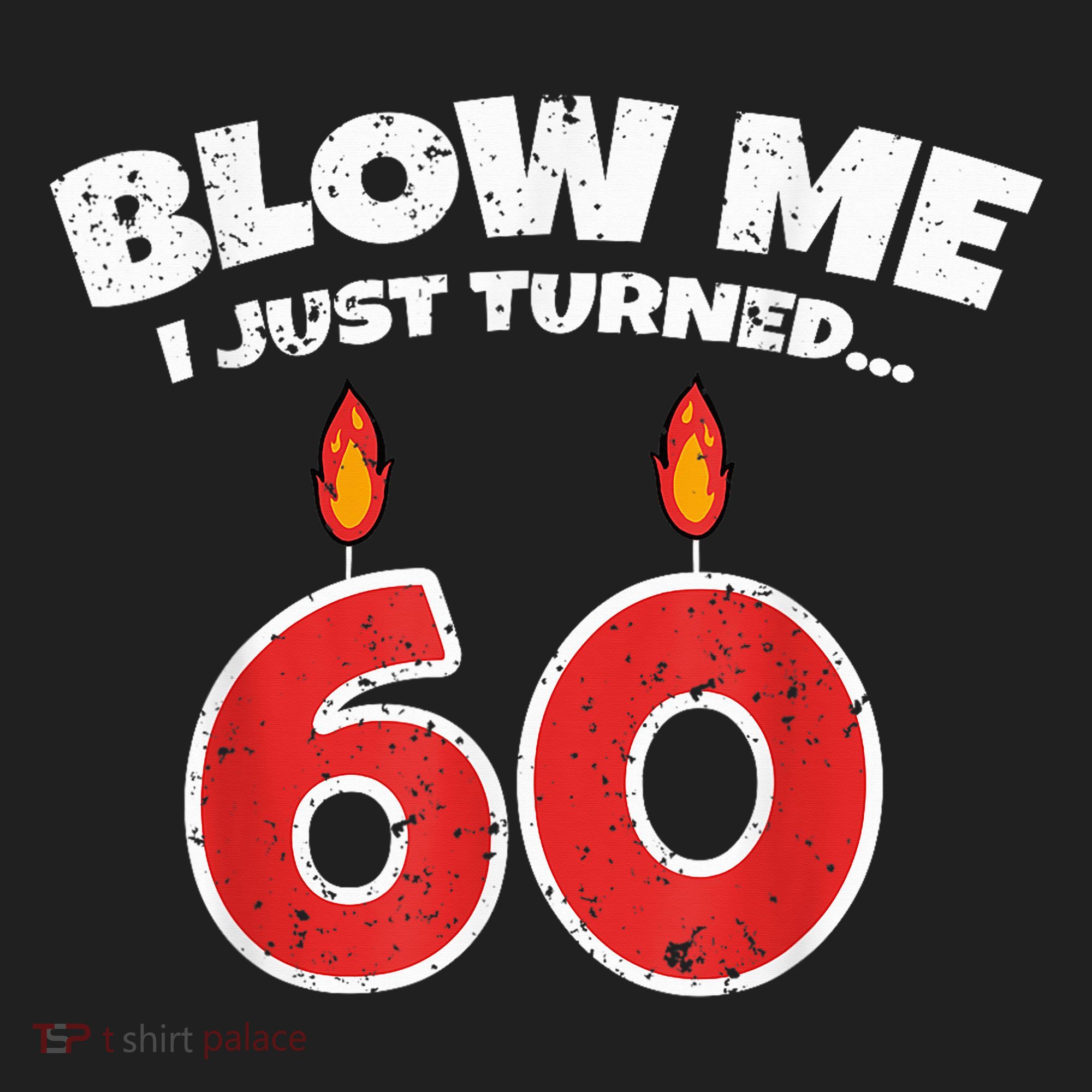 Blow Me I Just Turned 60 60th Birthday 60 Years Old Comfort Colors Boxy T-Shirt