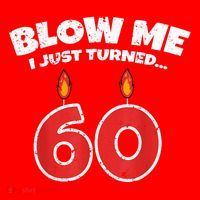Blow Me I Just Turned 60 60th Birthday 60 Years Old Santa Hat thumb 1