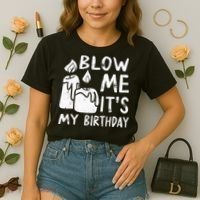 Blow Me It´s My Birthday Ingenious Funny Comfort Colors Boxy T-Shirt thumb 2
