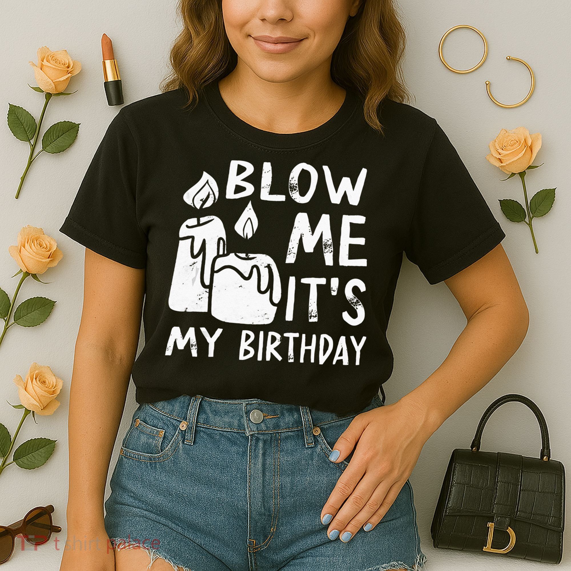 Blow Me It´s My Birthday Ingenious Funny Comfort Colors Boxy T-Shirt