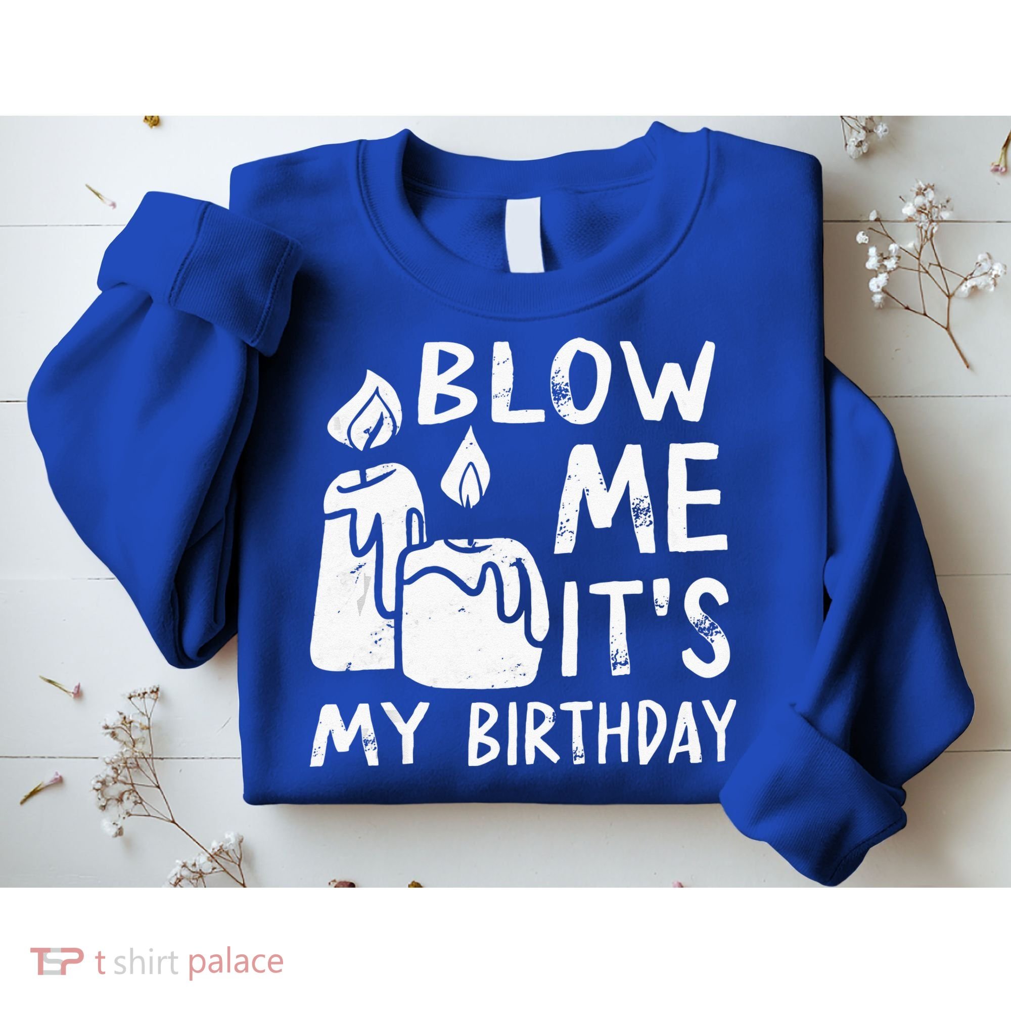 Blow Me It´s My Birthday Ingenious Funny Sweatshirt