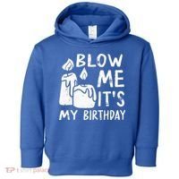 Blow Me It´s My Birthday Ingenious Funny Toddler Hoodie thumb 0