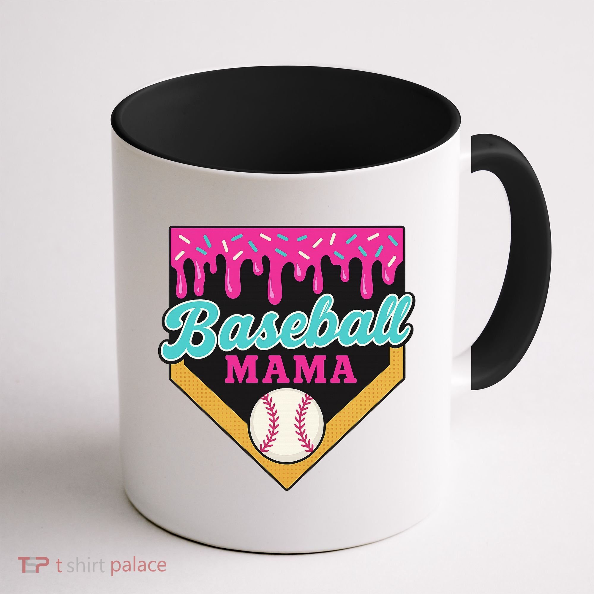 Baseball Mama Ice Cream Drip Coffee Mug