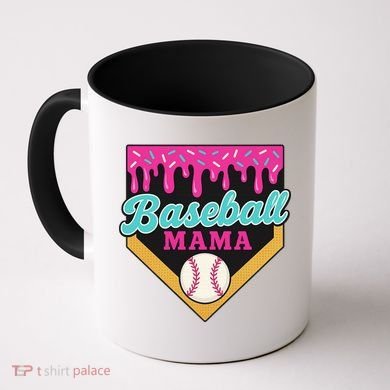 Baseball Mama Ice Cream Drip Coffee Mug