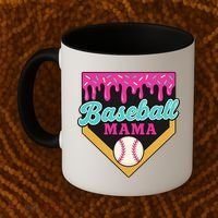 Baseball Mama Ice Cream Drip Coffee Mug thumb 2