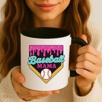 Baseball Mama Ice Cream Drip Coffee Mug thumb 3
