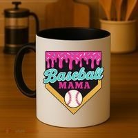Baseball Mama Ice Cream Drip Coffee Mug thumb 4