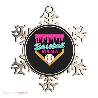 Baseball Mama Ice Cream Drip Ornament