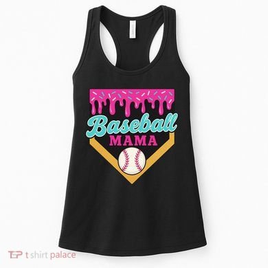 Baseball Mama Ice Cream Drip Women's Tank Top