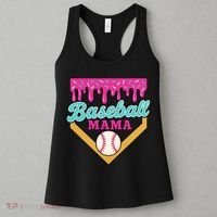 Baseball Mama Ice Cream Drip Women's Tank Top thumb 3