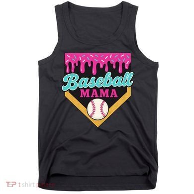 Baseball Mama Ice Cream Drip Tank Top