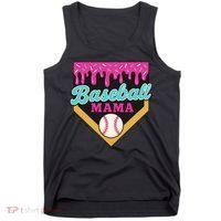 Baseball Mama Ice Cream Drip Tank Top thumb 0