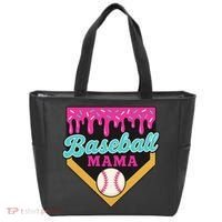 Baseball Mama Ice Cream Drip Tote Bag thumb 0