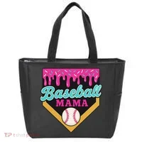 Baseball Mama Ice Cream Drip Tote Bag thumb 0