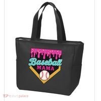 Baseball Mama Ice Cream Drip Tote Bag thumb 3