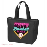 Baseball Mama Ice Cream Drip Tote Bag thumb 3