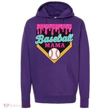 Baseball Mama Ice Cream Drip Hoodie