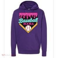 Baseball Mama Ice Cream Drip Hoodie thumb 0