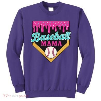 Baseball Mama Ice Cream Drip Sweatshirt