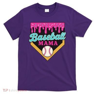 Baseball Mama Ice Cream Drip T-Shirt