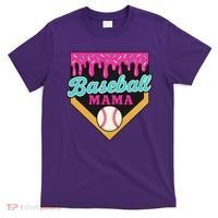Baseball Mama Ice Cream Drip T-Shirt thumb 0