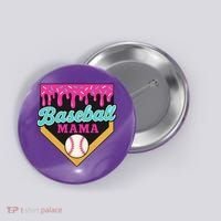 Baseball Mama Ice Cream Drip Button thumb 0