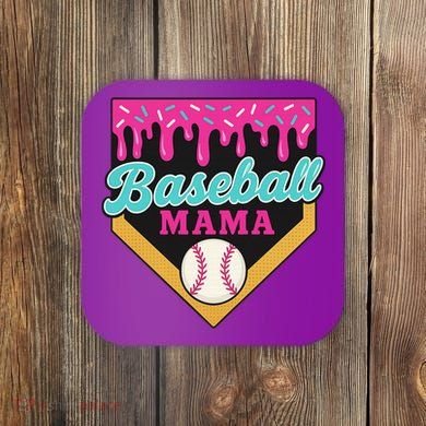 Baseball Mama Ice Cream Drip Coaster