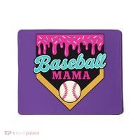Baseball Mama Ice Cream Drip Mousepad thumb 0