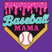 Baseball Mama Ice Cream Drip Hat thumb 2