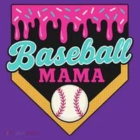 Baseball Mama Ice Cream Drip Toddler Hoodie thumb 2