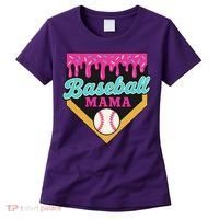 Baseball Mama Ice Cream Drip Women's T-Shirt thumb 0