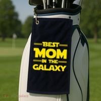 Best Mom In The Galaxy Golf Towel thumb 2