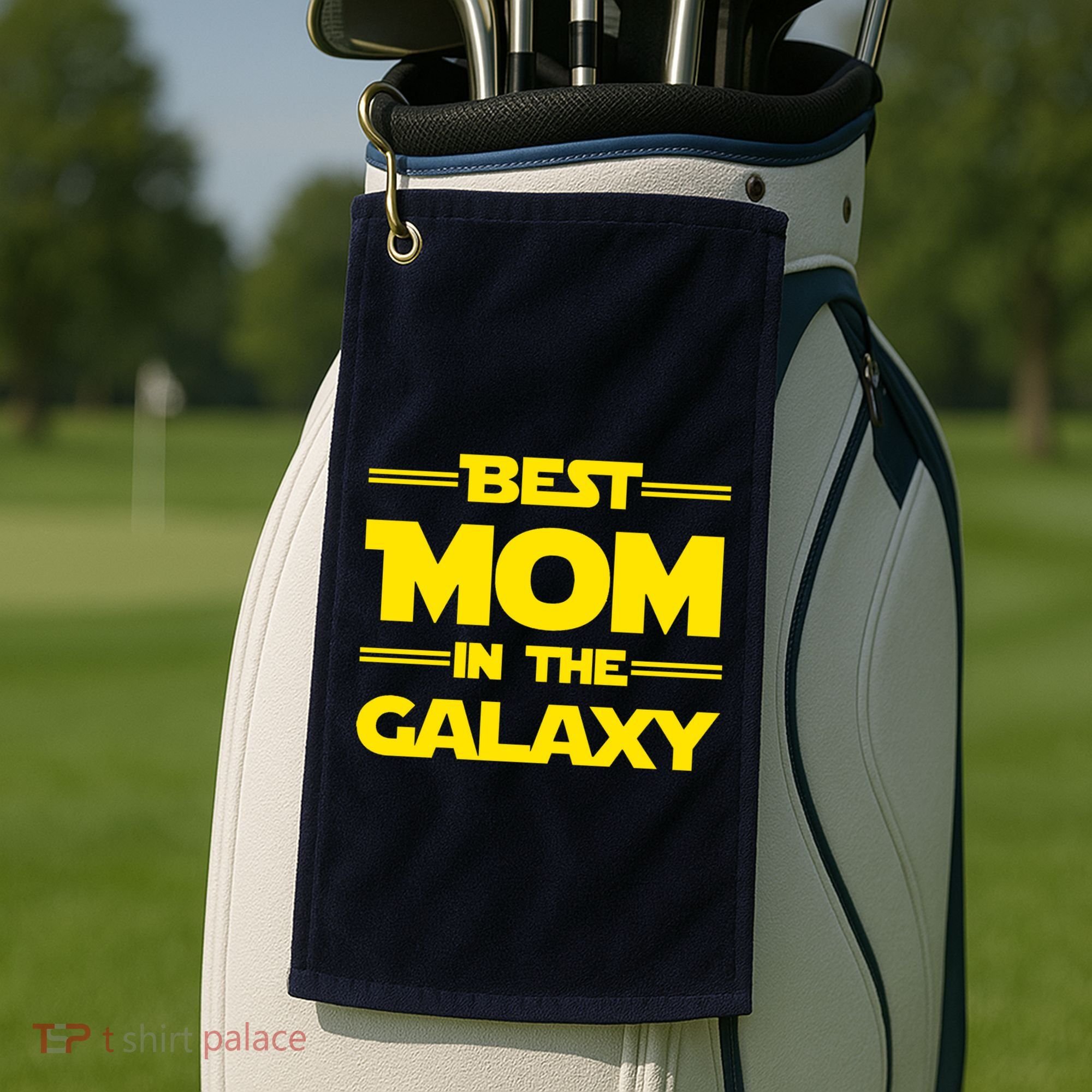 Best Mom In The Galaxy Golf Towel