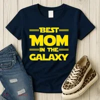 Best Mom In The Galaxy Women's T-Shirt thumb 3