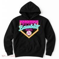 Baseball Mama Ice Cream Drip Funny Baseball Mother's Day  Hoodie thumb 0
