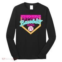 Baseball Mama Ice Cream Drip Funny Baseball Mother's Day  Long Sleeve Shirt thumb 0