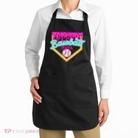 Baseball Mama Ice Cream Drip Funny Baseball Mother's Day  Apron thumb 2