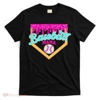 Baseball Mama Ice Cream Drip Funny Baseball Mother's Day  T-Shirt thumb 0