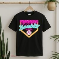 Baseball Mama Ice Cream Drip Funny Baseball Mother's Day  T-Shirt thumb 2